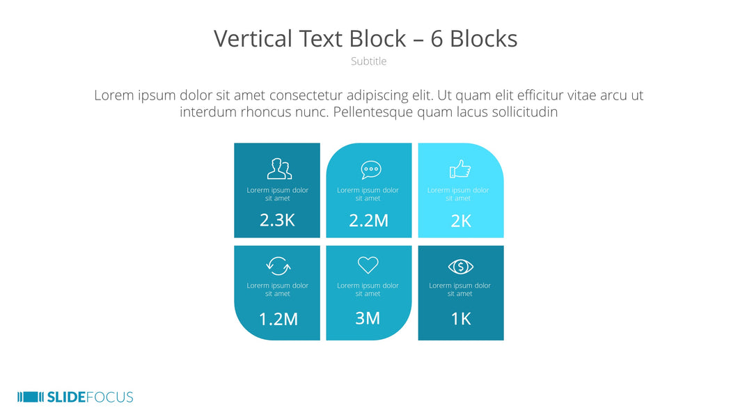 Vertical Text Block 6 Blocks