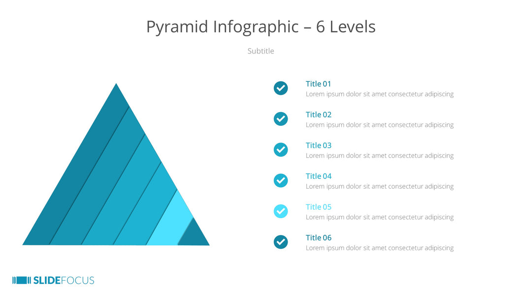 Pyramid Infographic 6 Levels