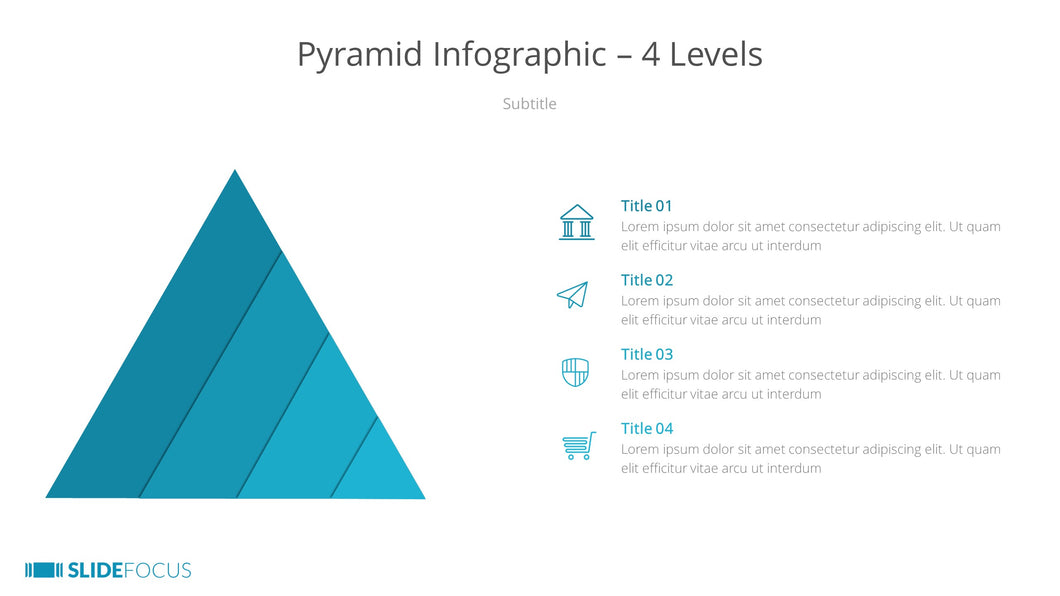 Pyramid Infographic 4 Levels