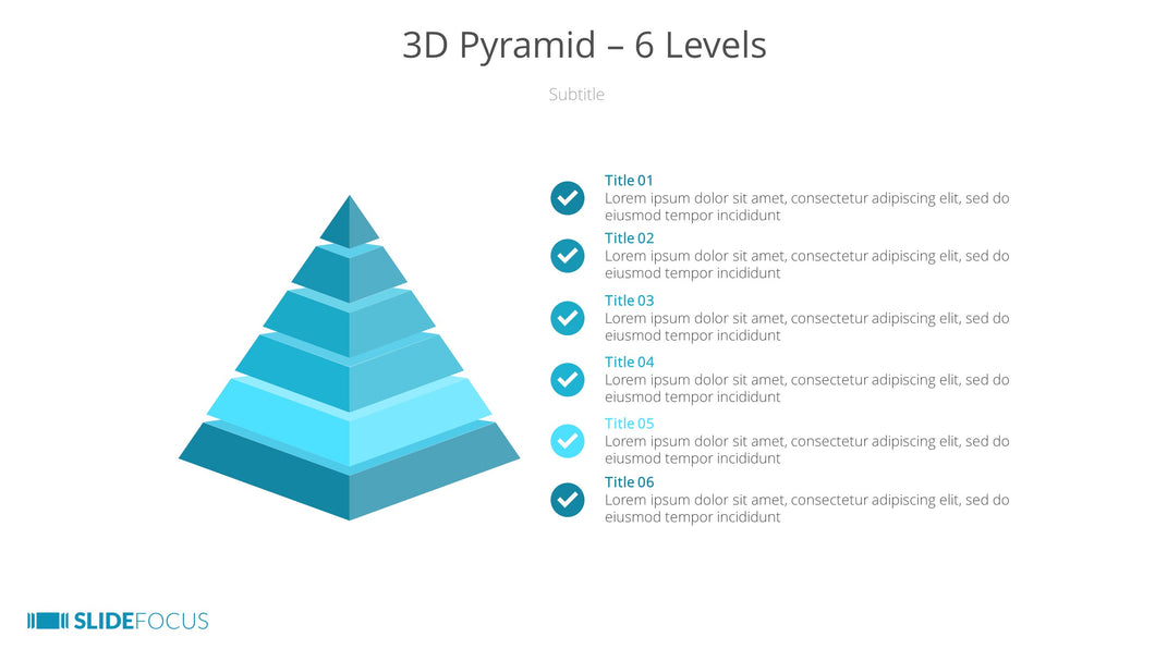 3D Pyramid 6 Levels