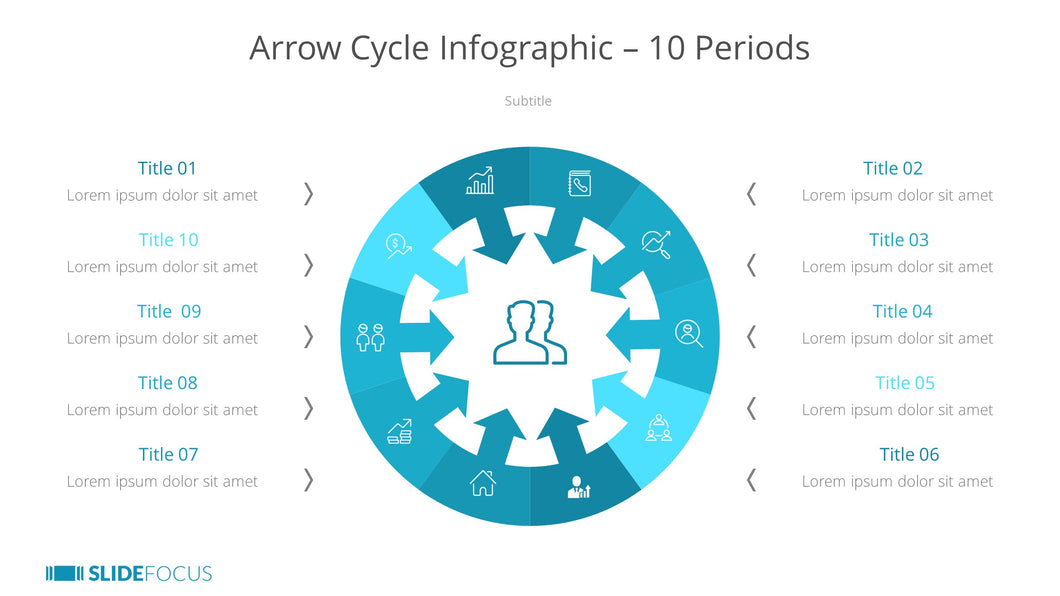 Arrow Cycle Infographic 10 Periods