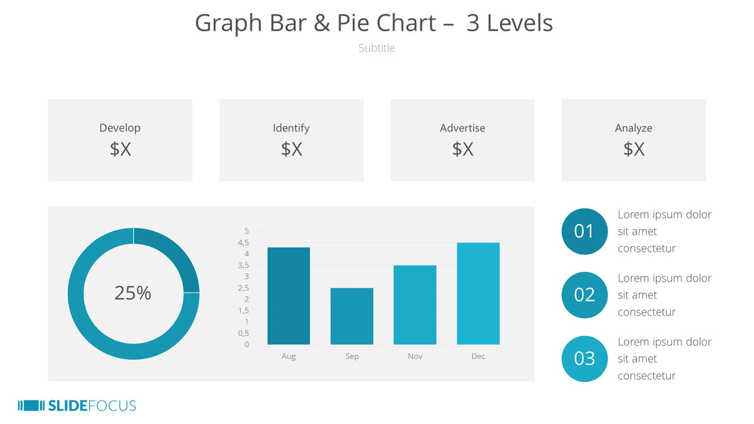 Graph Bar Pie Chart 3 Levels