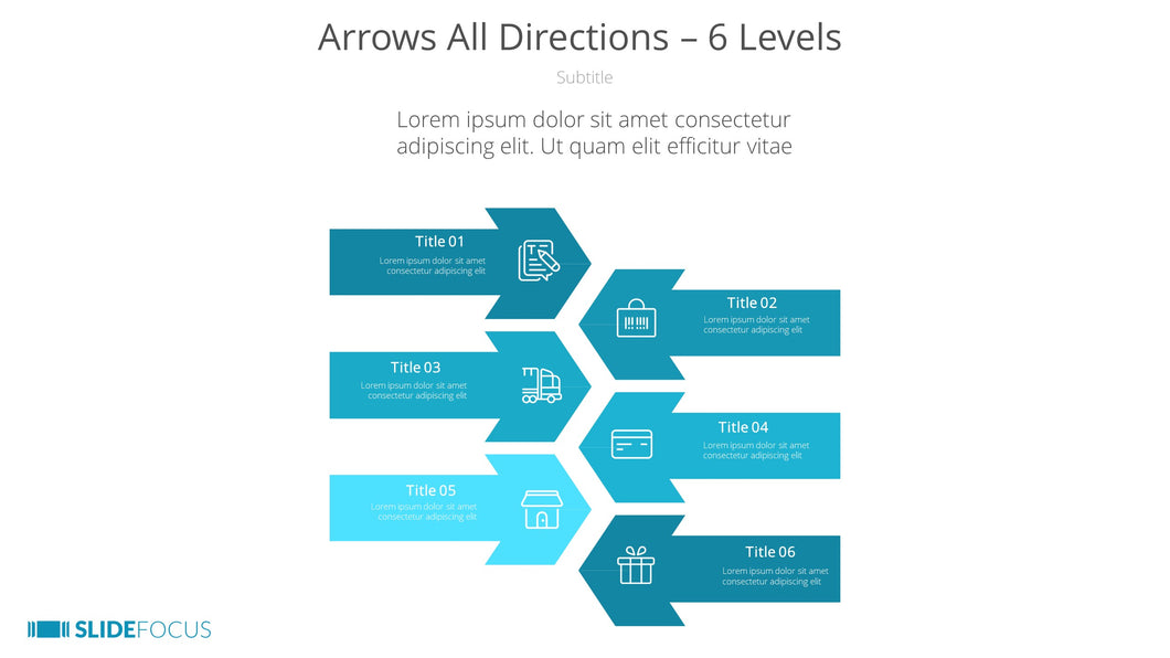 Arrows All Directions 6 Levels
