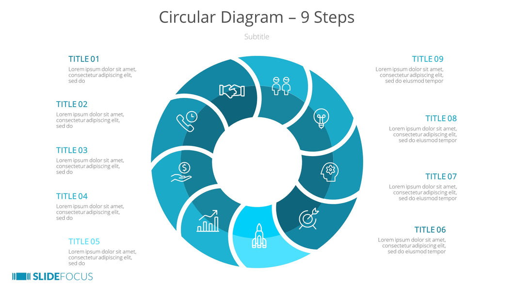 Circular Diagram 9 Steps