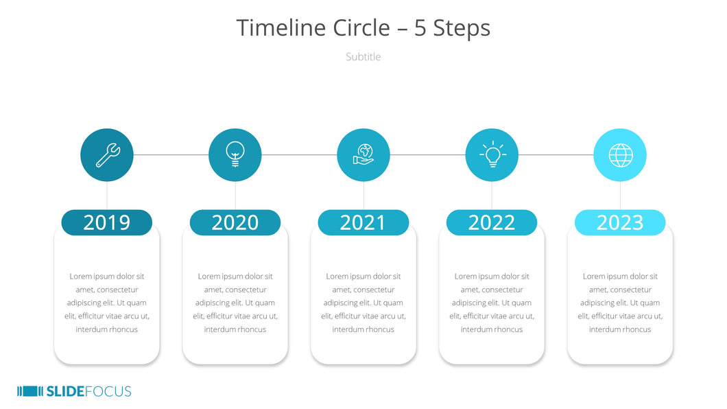 Timeline Circle 5 Steps