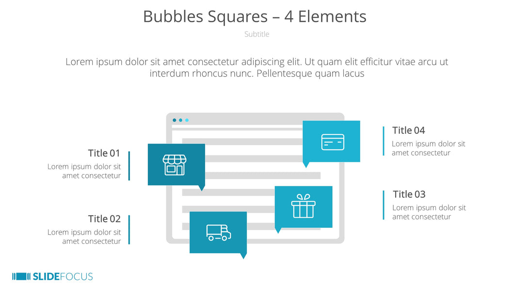 Bubbles Squares 4 Elements