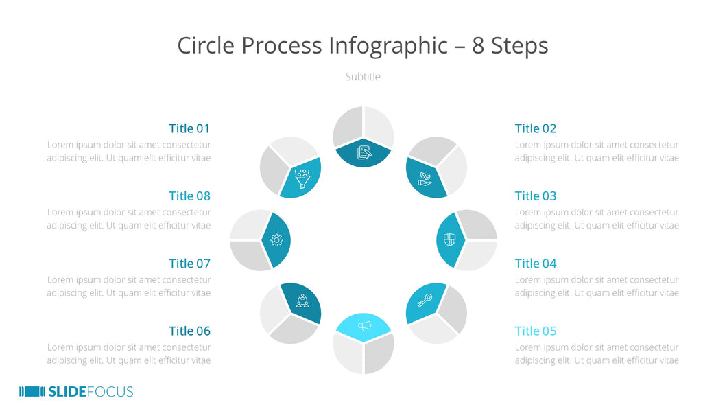 Circle Process Infographic 8 Steps