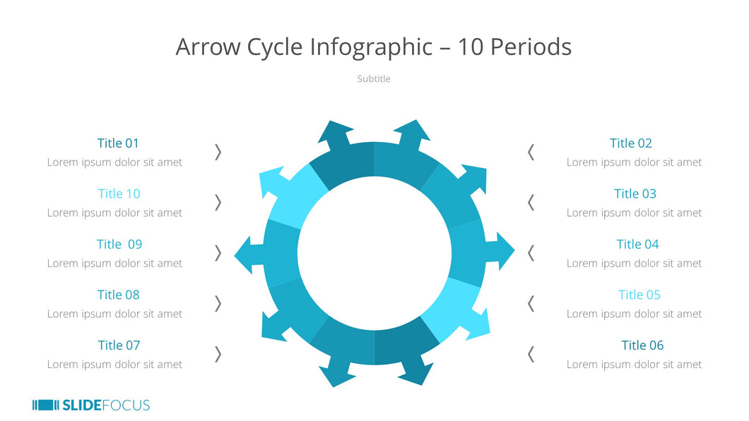 Arrow Cycle Infographic 10 Periods