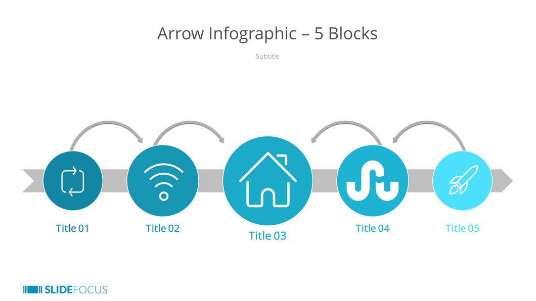Arrow Infographic 5 Blocks