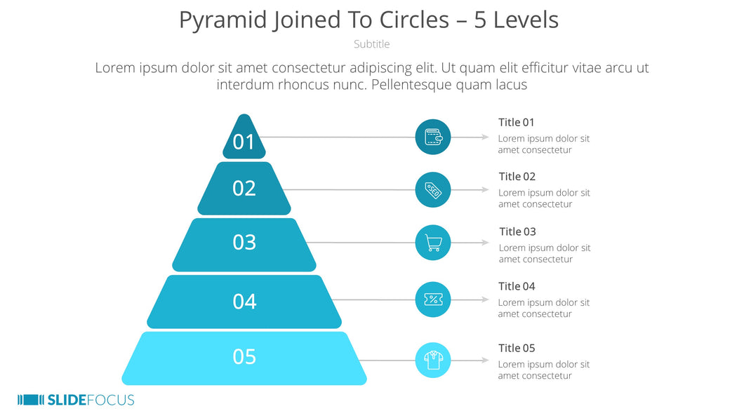 Pyramid Joined To Circles 5 Levels