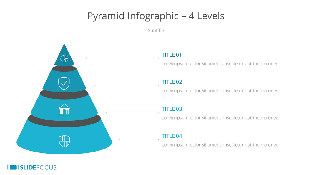 Pyramid Infographic 4 Levels