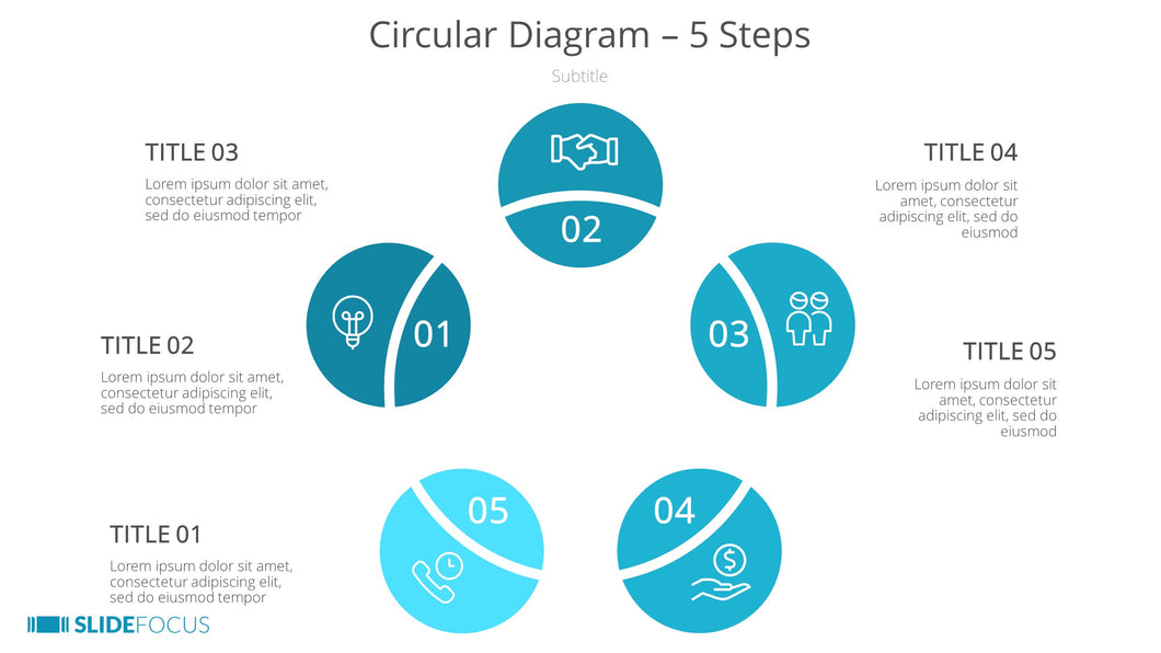 Circular Diagram 5 Steps