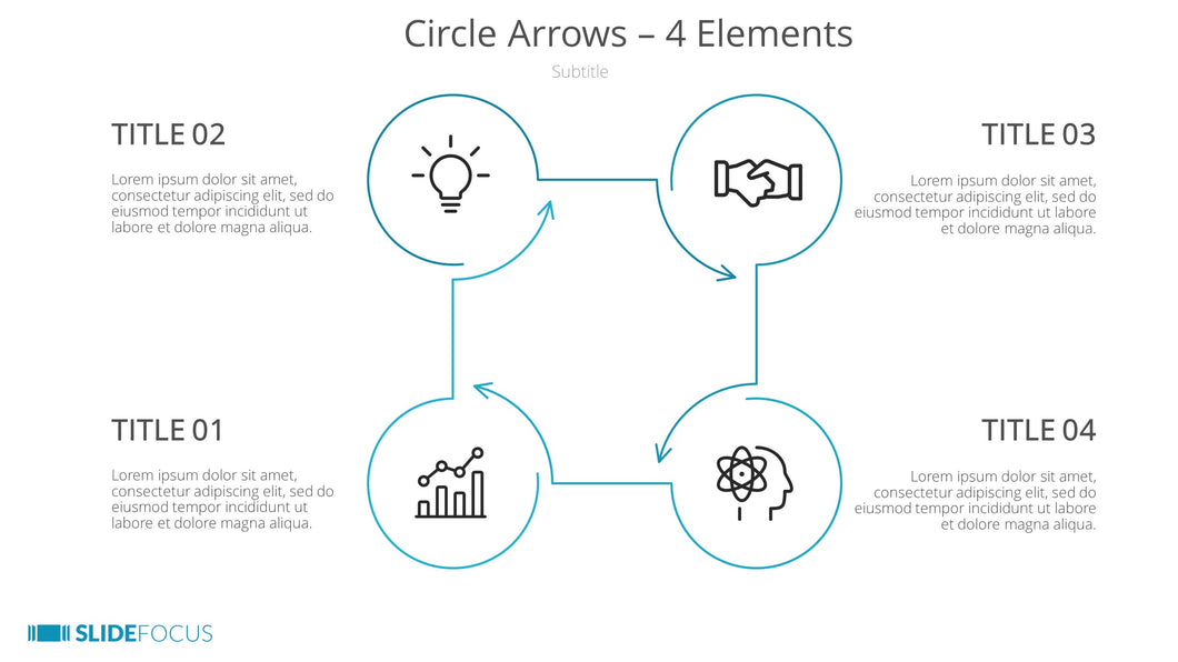 Circle Arrows 4 Elements