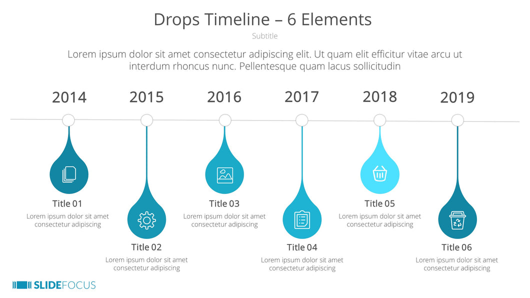 Drops Timeline 6 Elements