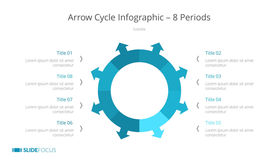 Arrow Cycle Infographic 8 Periods