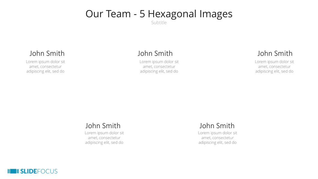 Our Team 5 Hexagonal Images