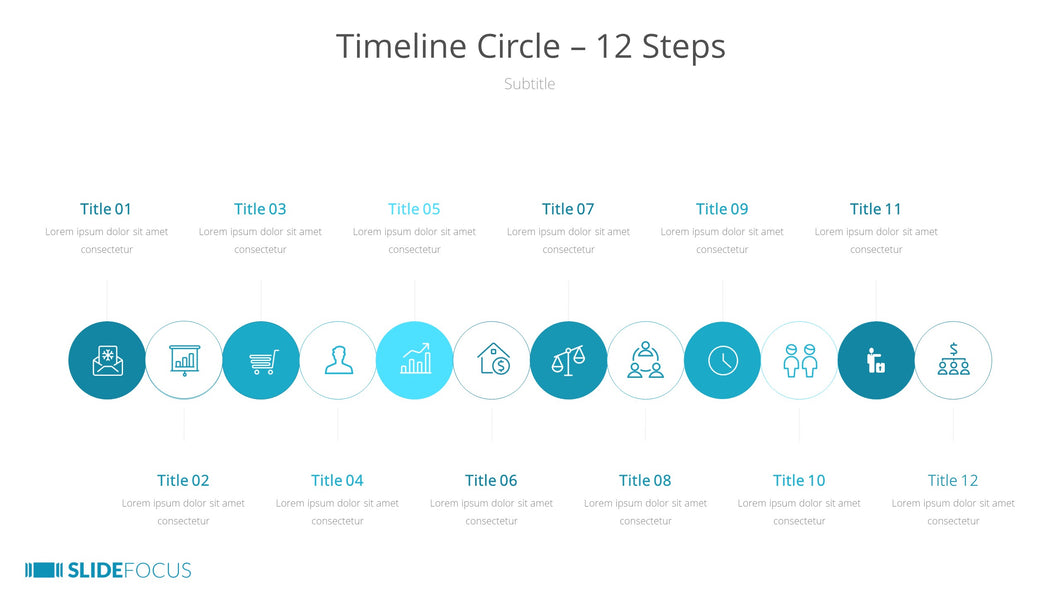 Timeline Circle 12 Steps