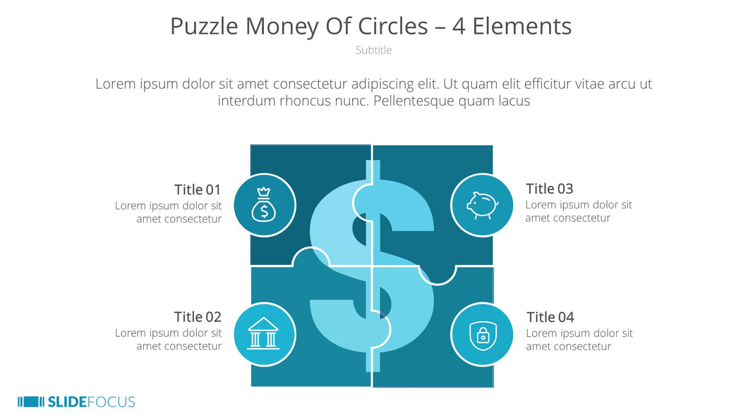 Puzzle Money Of Circles 4 Elements