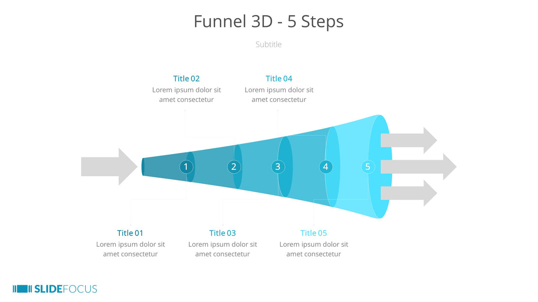 Funnel 3D 5 Steps