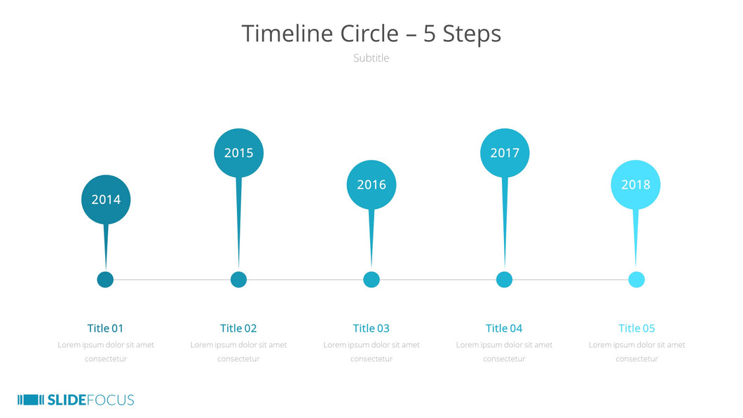 Timeline Circle 5 Steps