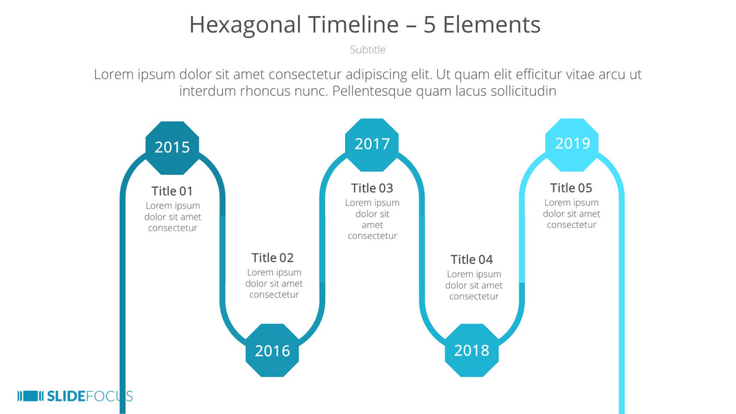 Hexagonal Timeline 5 Elements