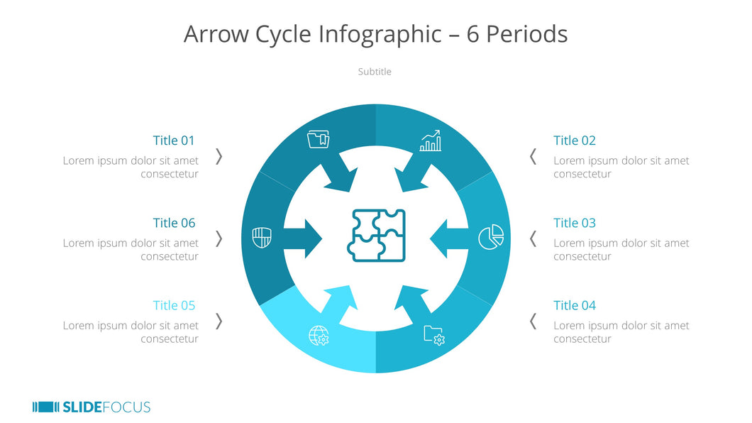 Arrow Cycle Infographic 6 Periods