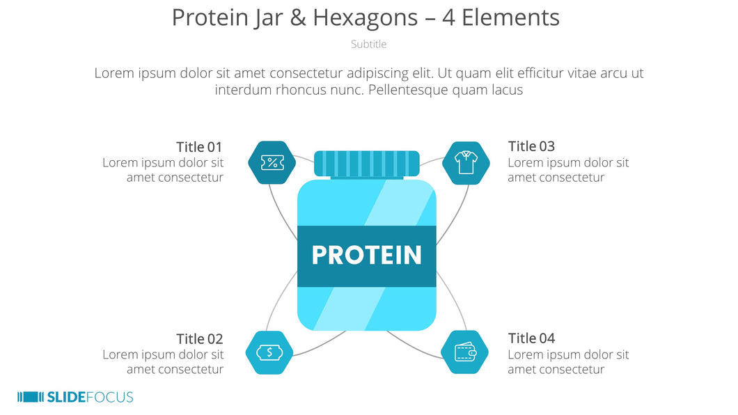 Protein Jar Hexagons 4 Elements