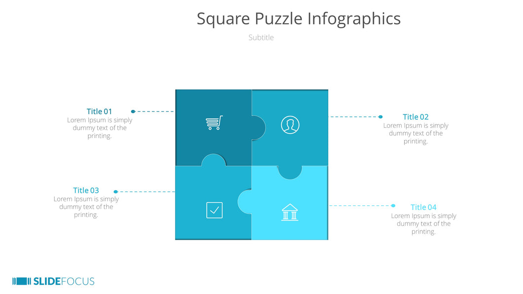 Square Puzzle Infographics