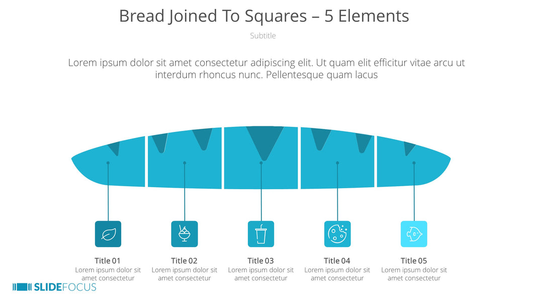 Bread Joined To Squares 5 Elements