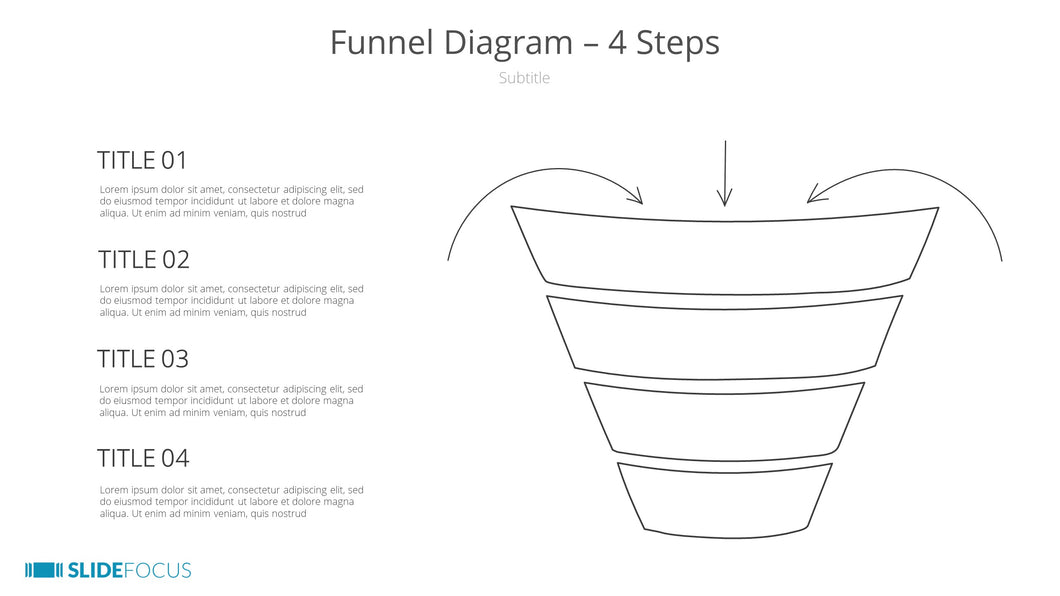 Funnel Diagram 4 Steps