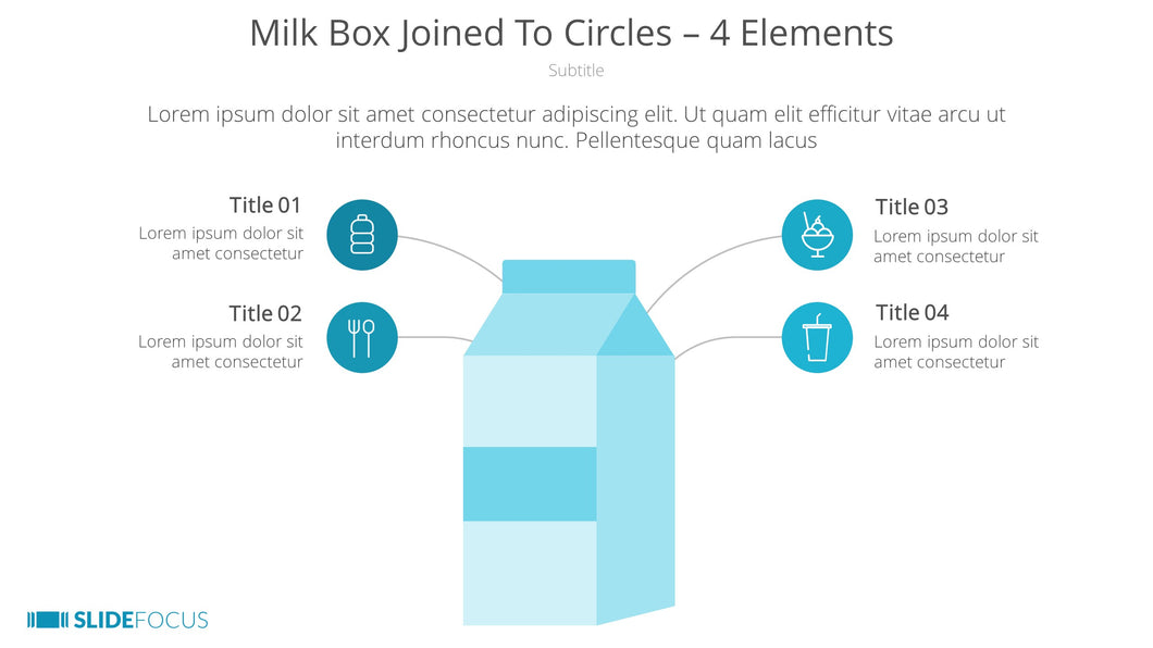 Milk Box Joined To Circles 4 Elements