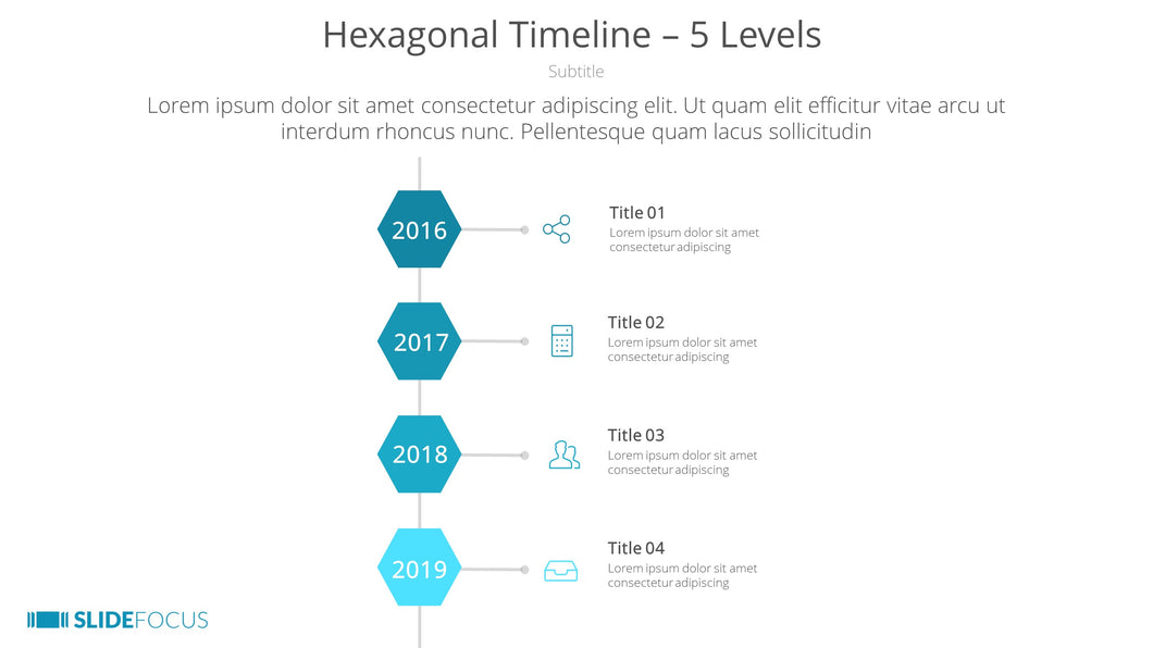 Hexagonal Timeline 5 Levels