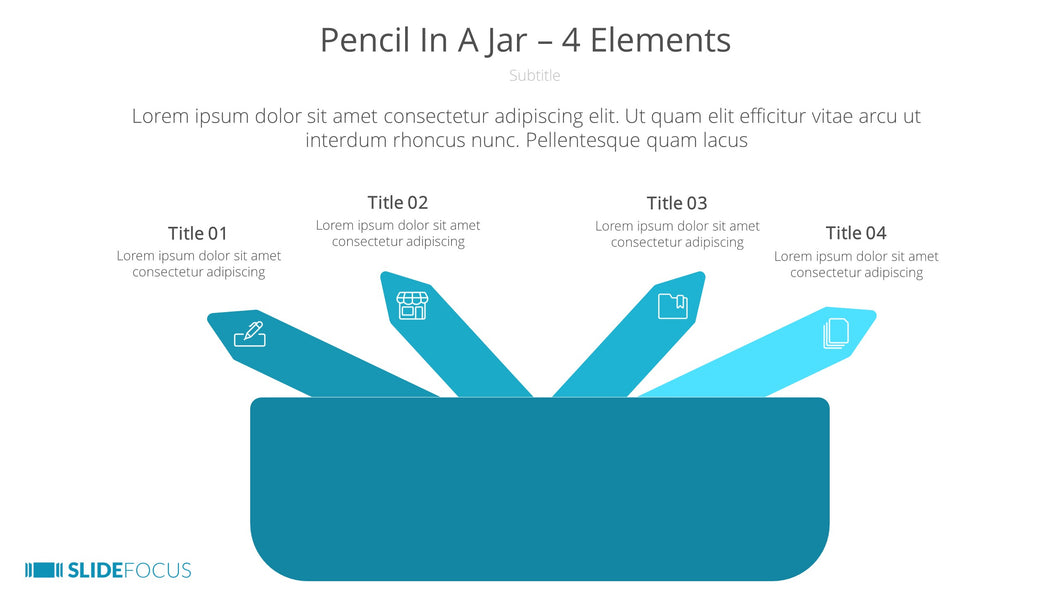 Pencil In A Jar 4 Elements