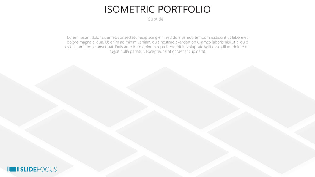 ISOMETRIC PORTFOLIO