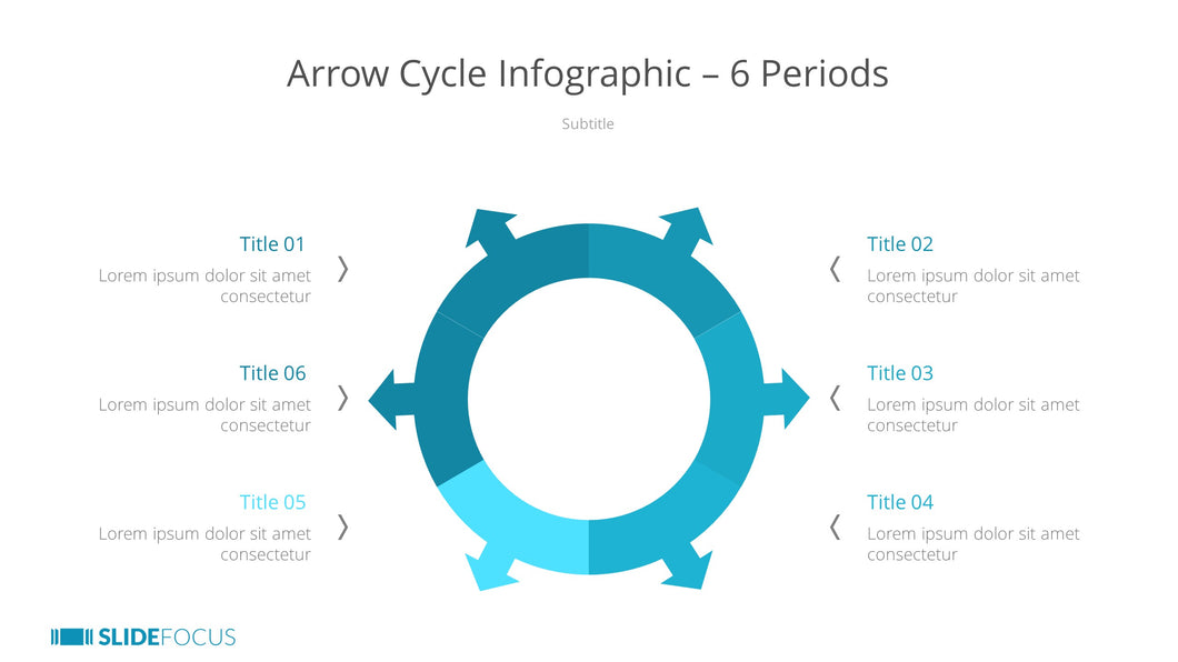 Arrow Cycle Infographic 6 Periods