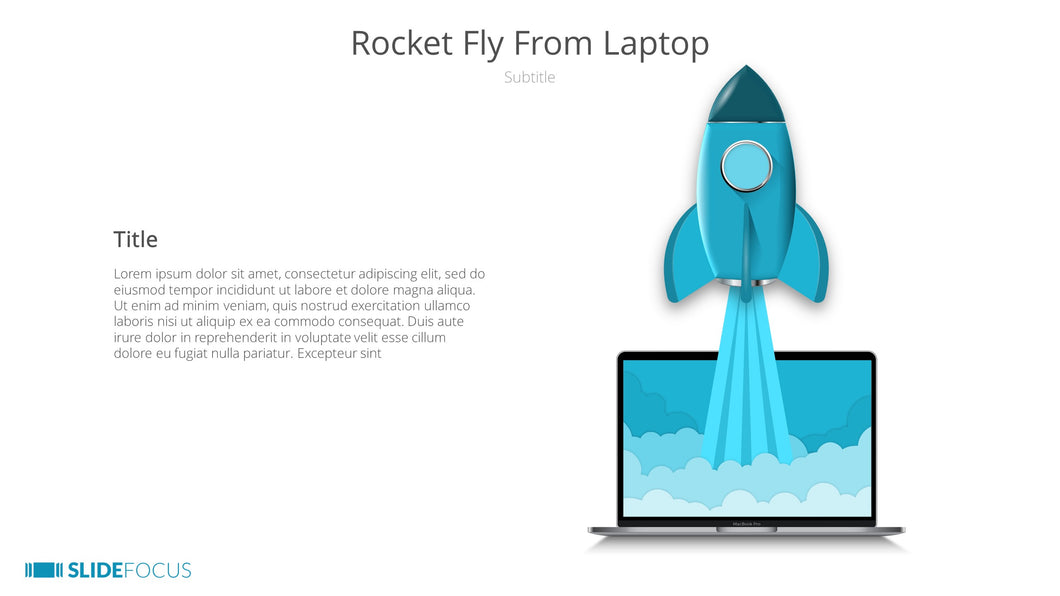 Rocket Fly From Laptop