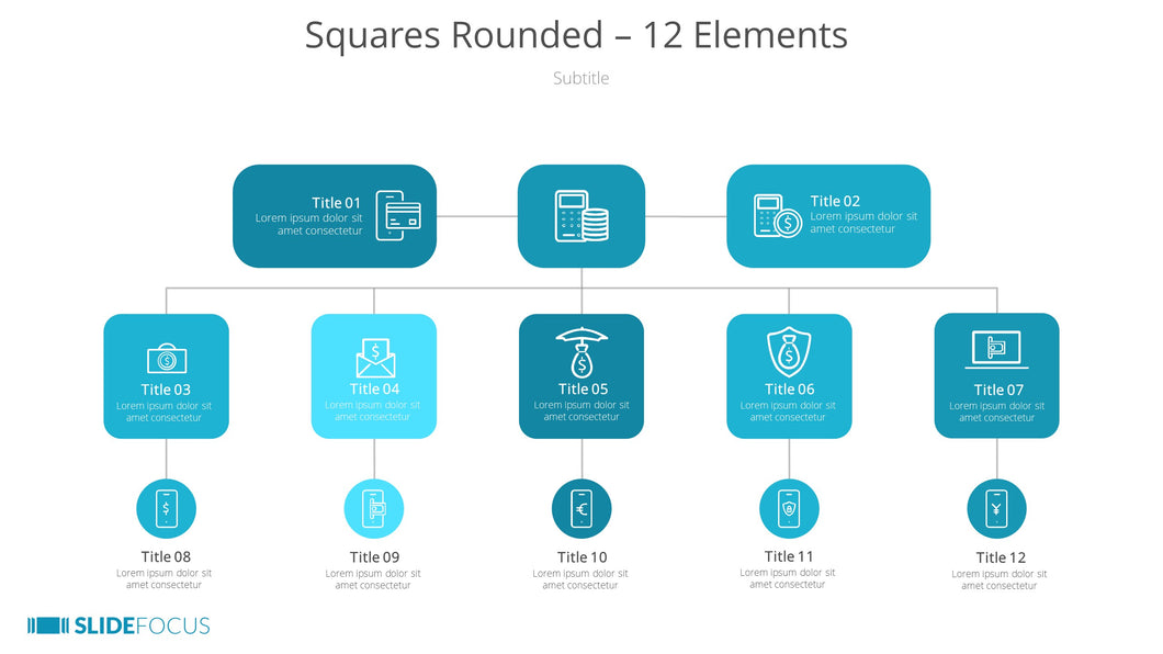 Squares Rounded 12 Elements