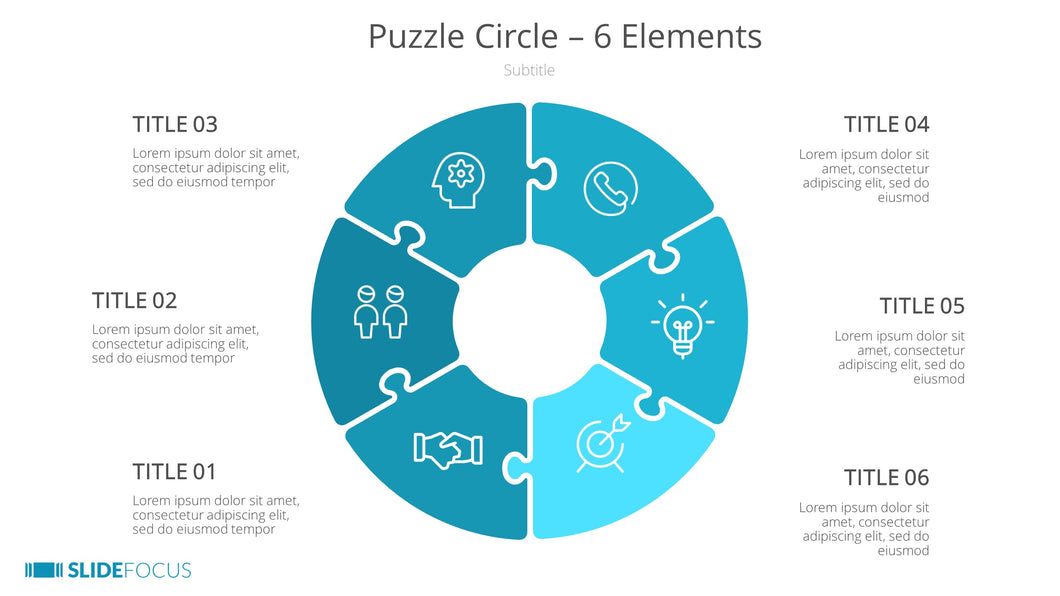 Puzzle Circle 6 Elements