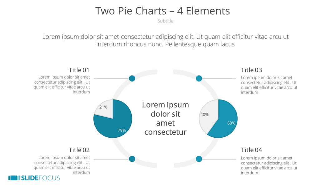 Two Pie Charts 4 Elements