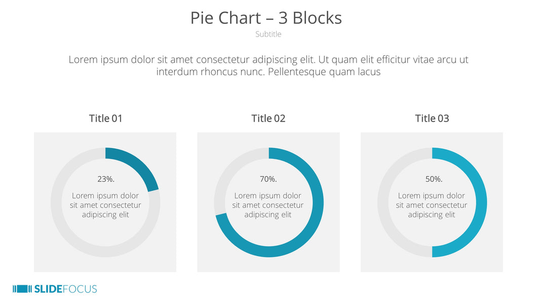 Pie Chart 3 Blocks