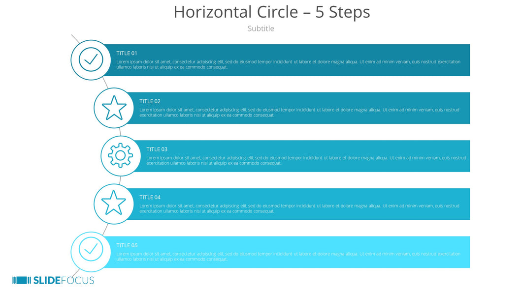 Horizontal Circle 5 Steps