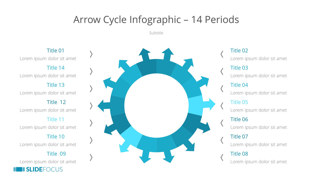 Arrow Cycle Infographic 14 Periods