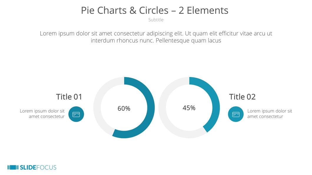 Pie Charts Circles 2 Elements