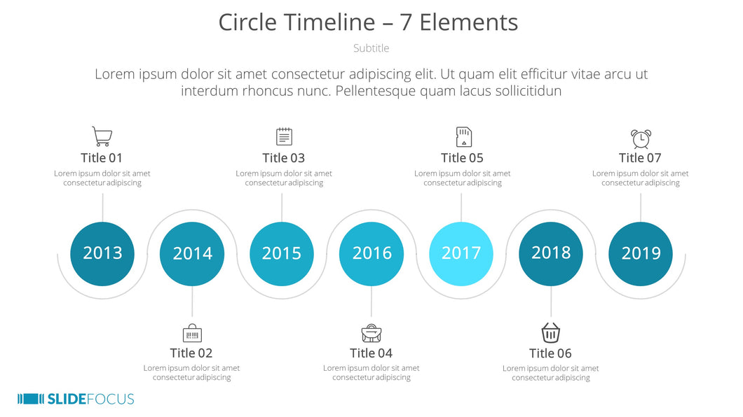 Circle Timeline 7 Elements