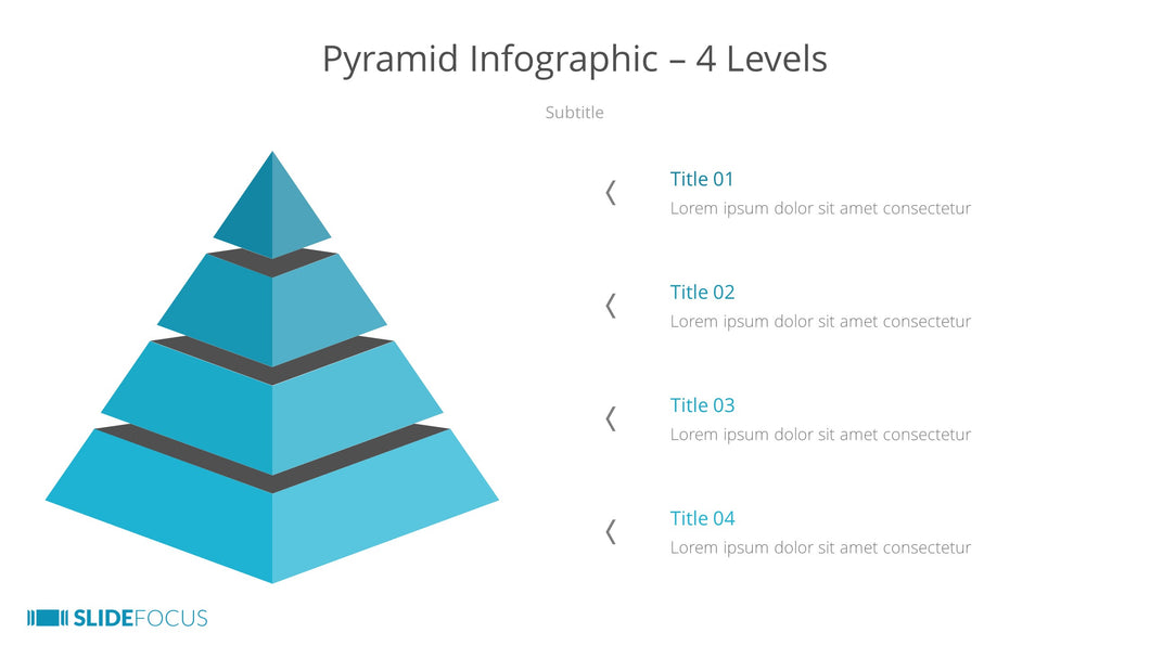 Pyramid Infographic 4 Levels