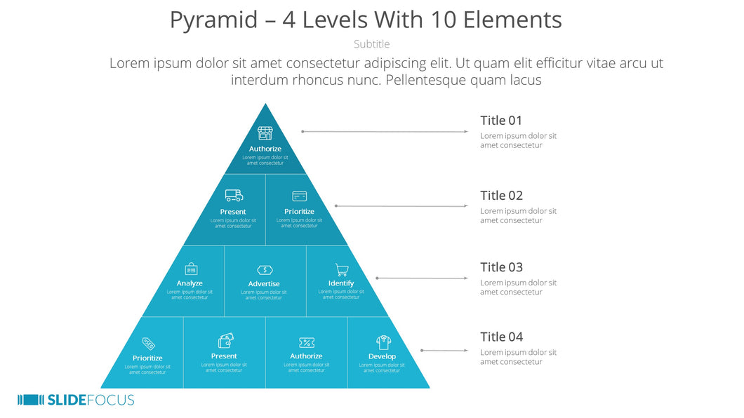 Pyramid 4 Levels With 10 Elements