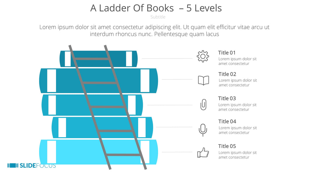 A Ladder Of Books 5 Levels