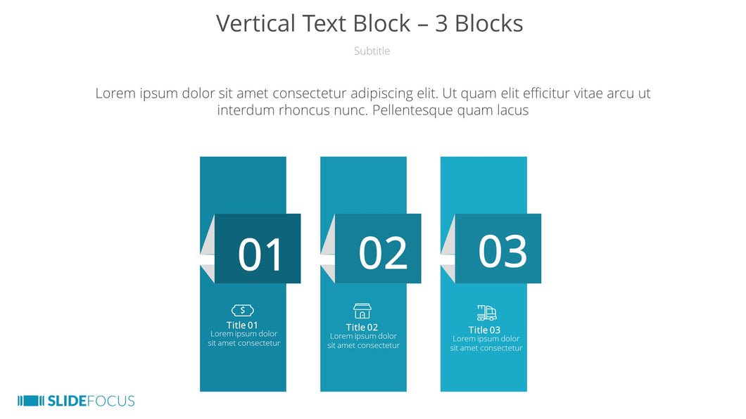 Vertical Text Block 3 Blocks
