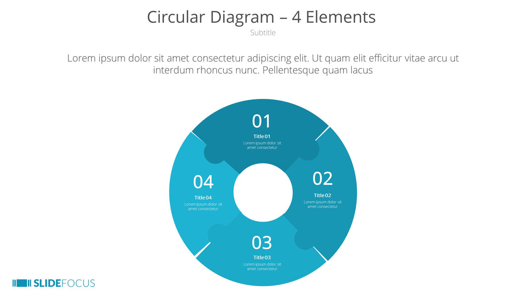 Circular Diagram 4 Elements