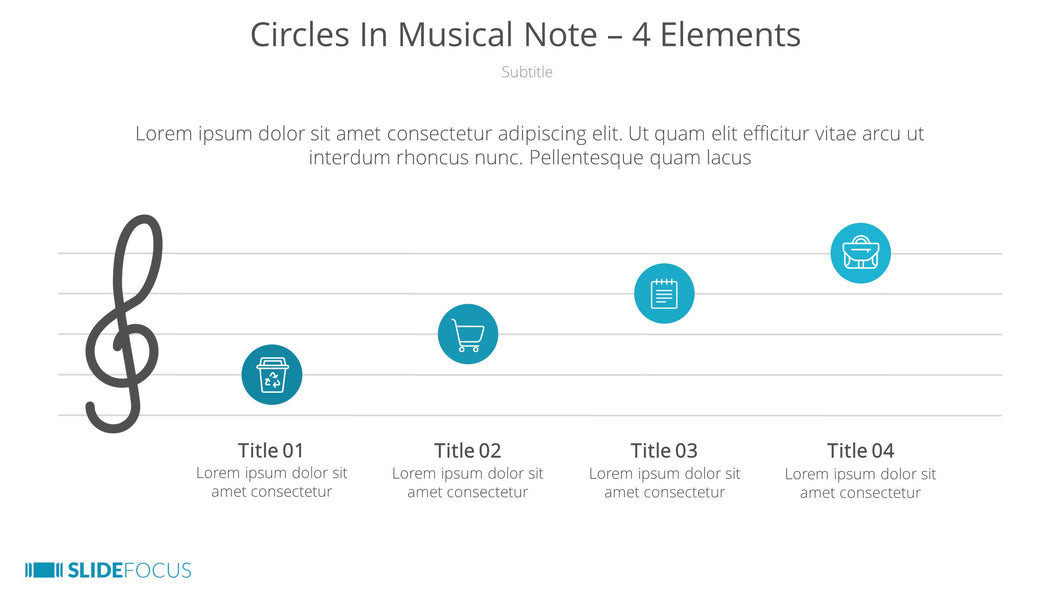Circles In Musical Note 4 Elements